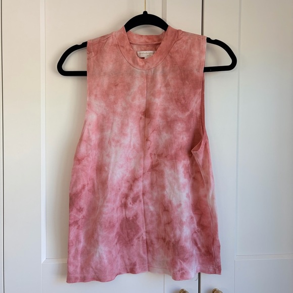 Spiritual Gangster Blush Tie-Dye Muscle Tee | M - Picture 3 of 6